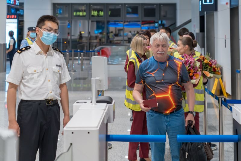 煙臺(tái)空港口岸開(kāi)通俄羅斯哈巴羅夫斯克航線(xiàn)（圖）