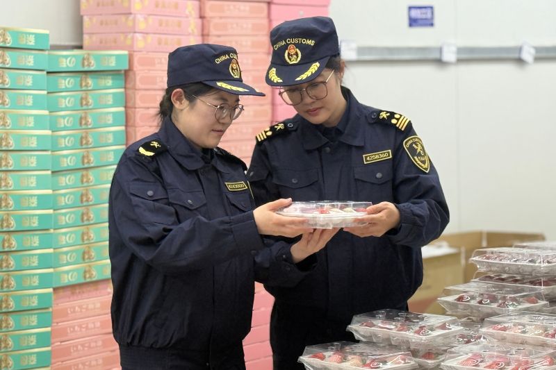 海關高效通關助力中韓民間藝術交流（圖）